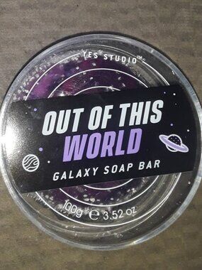 YES STUDIO OUT OF THIS WORLD GALAXY VEGAN SOAP BAR + TRAVEL DISH. Push Pop, Pen